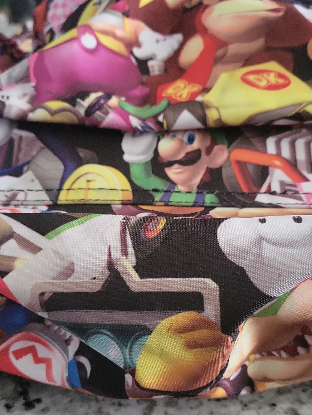 Super Mario Characters Printed Backpack - Colorful Arcade Design